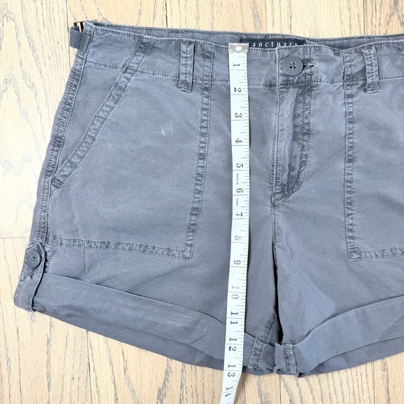Sanctuary Women’s Charcoal Relaxed Zip Fly Shorts with Pockets Size 26 - Picture 5 of 11